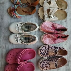 Pink Glitter Kids Slip-On Sandals